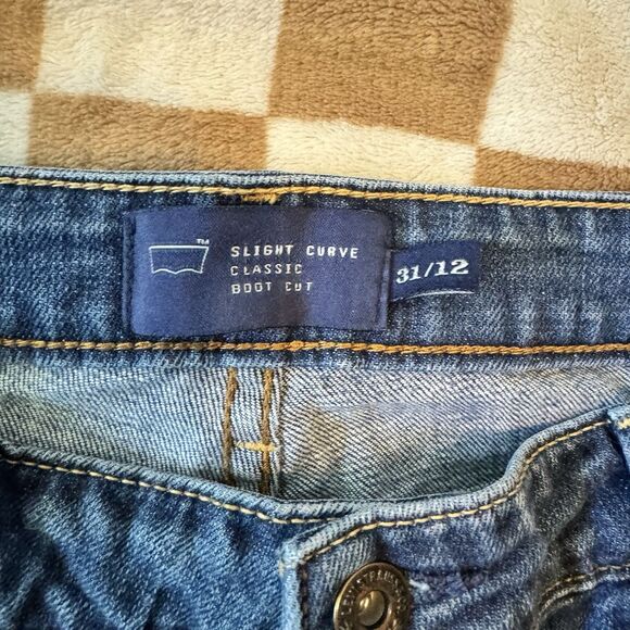 Levi's Curve Boot Cut Denim Blue Jeans Women's Size 31/32 - Picture 4 of 6